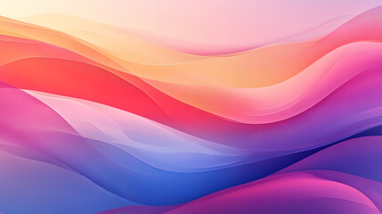 Abstract Colorful Waves Flowing Gradient Design