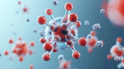 Atomic science molecular concept, intricate design showcasing atomic structures, vibrant colors illustrating molecular interactions, emphasizing the foundation of matter and energy.