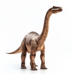 Brachiosaurus dinosaur, triassic period, mesozoic era, cretaceous period, jurassic period, isolated on white background