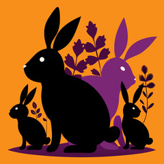 easter bunny in grass