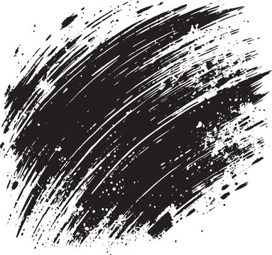 Grunge shape effect black vector illustration isolated on a white background
