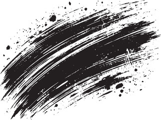 Grunge shape effect black vector illustration isolated on a white background