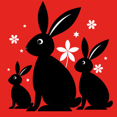 easter bunny in grass