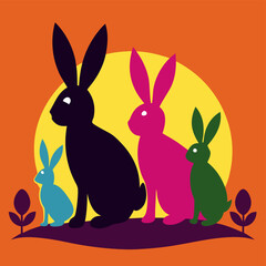 easter bunny in grass