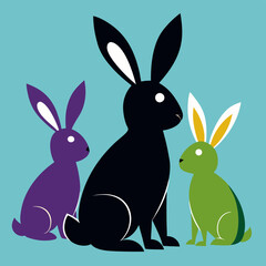 easter bunny in grass