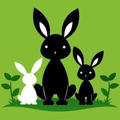 easter bunny in grass