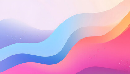 Abstract Pastel Waves Colorful Gradient Background Design