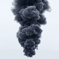 Smoke cloud formation outdoor nature scene atmospheric view