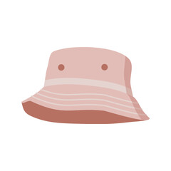Brown bucket hat with ventilation holes