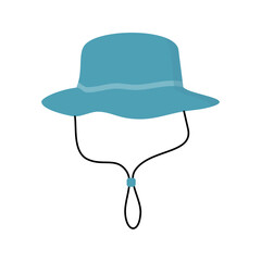 Teal sun hat with chin strap