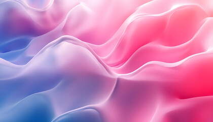 Fototapeta premium Abstract Pink and Blue Wavy Gradient Background