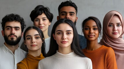 Obraz premium Workplace Diversity, Representation of diverse teams, inclusive environments, and multicultural - Generative AI