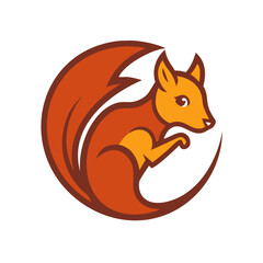 Obraz premium red fox cartoon