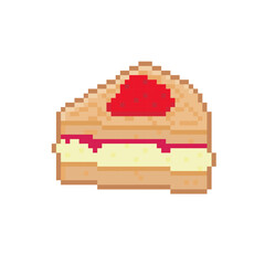 STRAWBERRY WAFFLE CREAM PIXEL ART