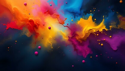 Vibrant Colorful Abstract Composition