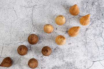 Variety of mini waffle cones.