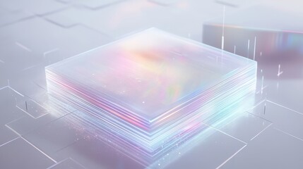 Futuristic Digital Holographic Design for Reports