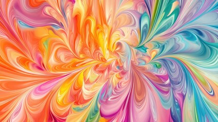 Abstract Swirling Colors: A Symphony of Hues