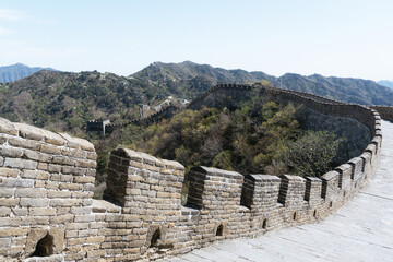 The Great Wall of China. Famous travel destinations in China.