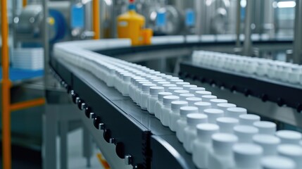 Automated Milk Bottling at Dairy Processing Facility