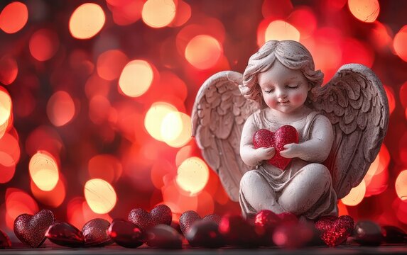Saint Valentines Day cupidone background