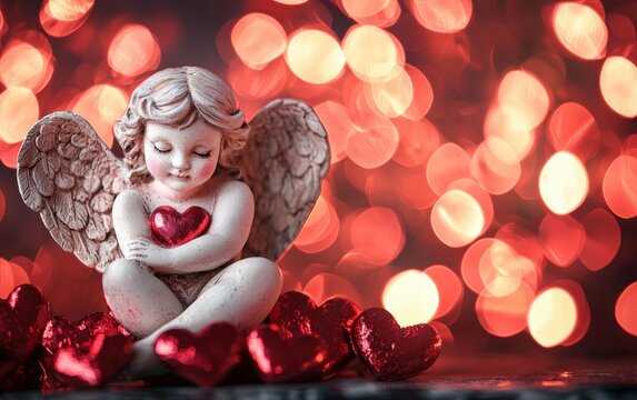 Saint Valentines Day cupidone background