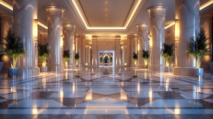 Grand Hotel Lobby: Luxurious Interior Design
