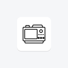 Video Camera line icon , vector, pixel perfect, illustrator file