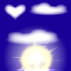 sun and clouds