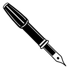 Fountain Pen Line Art Vector Design