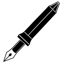 Fountain Pen Line Art Vector Design