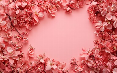 Saint Valentines Day pink background