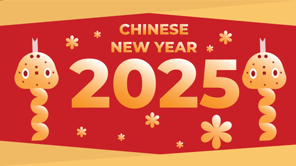 Chinese New Year 2025, year of the snake ,2025, Background Design , snake .