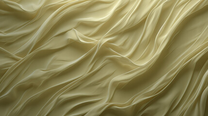 Obraz premium Flowing cream-colored silk fabric creating elegant waves and soft textures