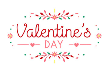 valentine day lettering