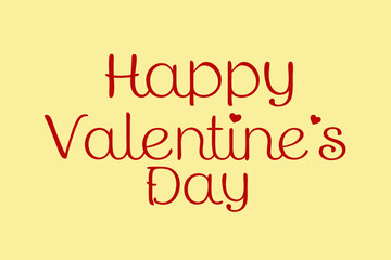 valentine day lettering