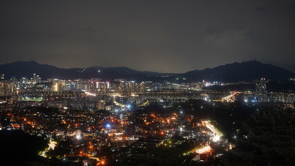 City nightscape, Seoul, South Korea