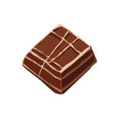 chocolate bar isolated on white