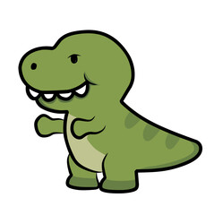 Cartoon of a dinosaur
