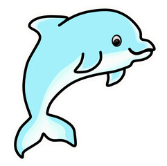 dolphin isolated on white