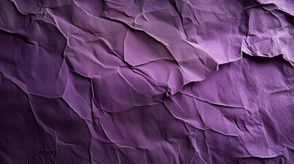Obraz premium top view on purple color crumpled paper, texture background 