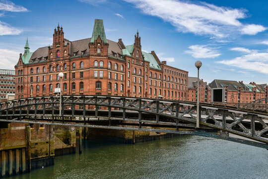 Port building in the free port of Hamburg