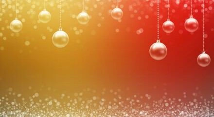 Shimmering Christmas Ornament Background 