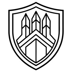 Hedge Fund Line Art Vector Design 1