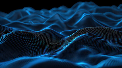 Obraz premium blue black abstract background grainy noise texture