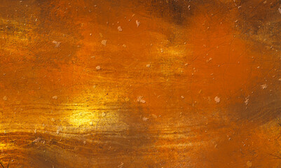 Vivid orange and golden cracked surface with subtle textures and natural imperfections, resembling weathered clay or desert soil, creating a warm and rustic aesthetic.