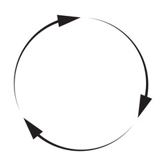 circle arrow icon set. circular arrow icon, refresh, reload arrow icon symbol sign, vector illustration. 