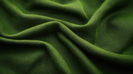 Green wool fabric texture with a thick and warm appearance ideal for design projects and creative applications in textiles and upholstery.