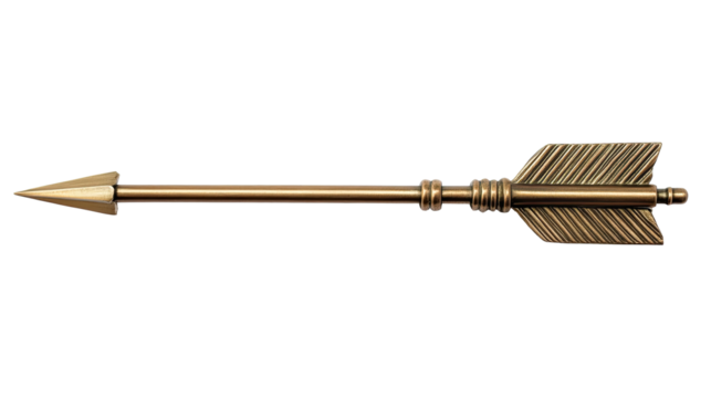 Dart arrow isolated on white transparent background