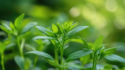 Obraz premium Tabernaemontana divaricata plant thriving in lush green garden environment showcasing vibrant foliage and natural beauty